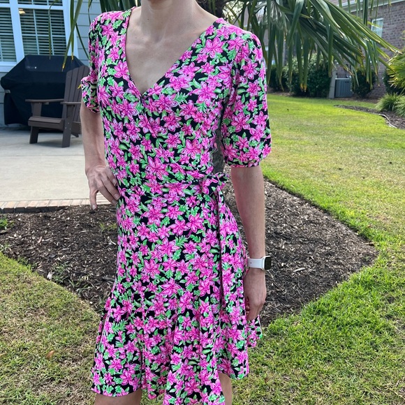 Lilly Pulitzer Kessler Wrap Dress XXS NWOT NEW $178 - Picture 1 of 15